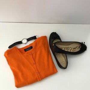 Magaschoni tangerine cardigan sweater